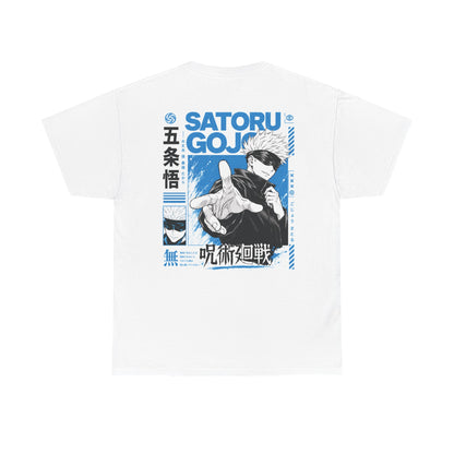 Satoru Gojo Graphic Tee — Anime Jujutsu Kaisen Back Print T‑Shirt