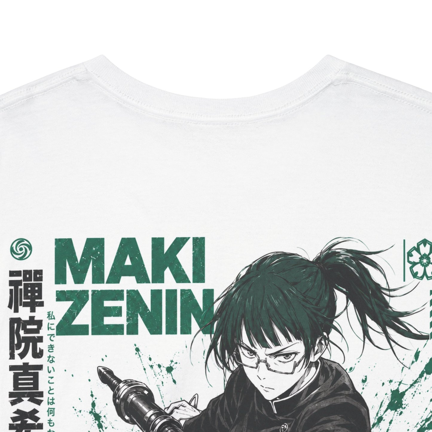 Jujutsu Kaisen Maki Zenin Graphic Tee — Anime Backprint T-Shirt