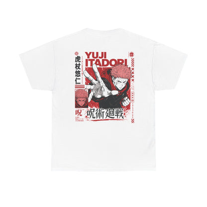 Yuji Itadori Graphic Tee — Jujutsu Kaisen Anime T-Shirt