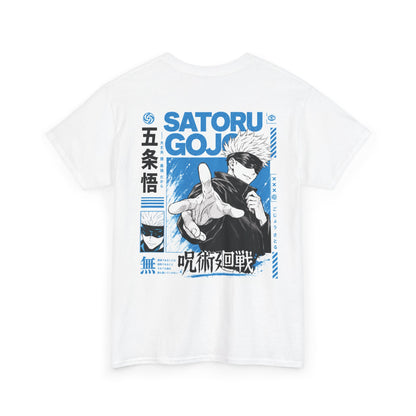 Satoru Gojo Graphic Tee — Anime Jujutsu Kaisen Back Print T‑Shirt